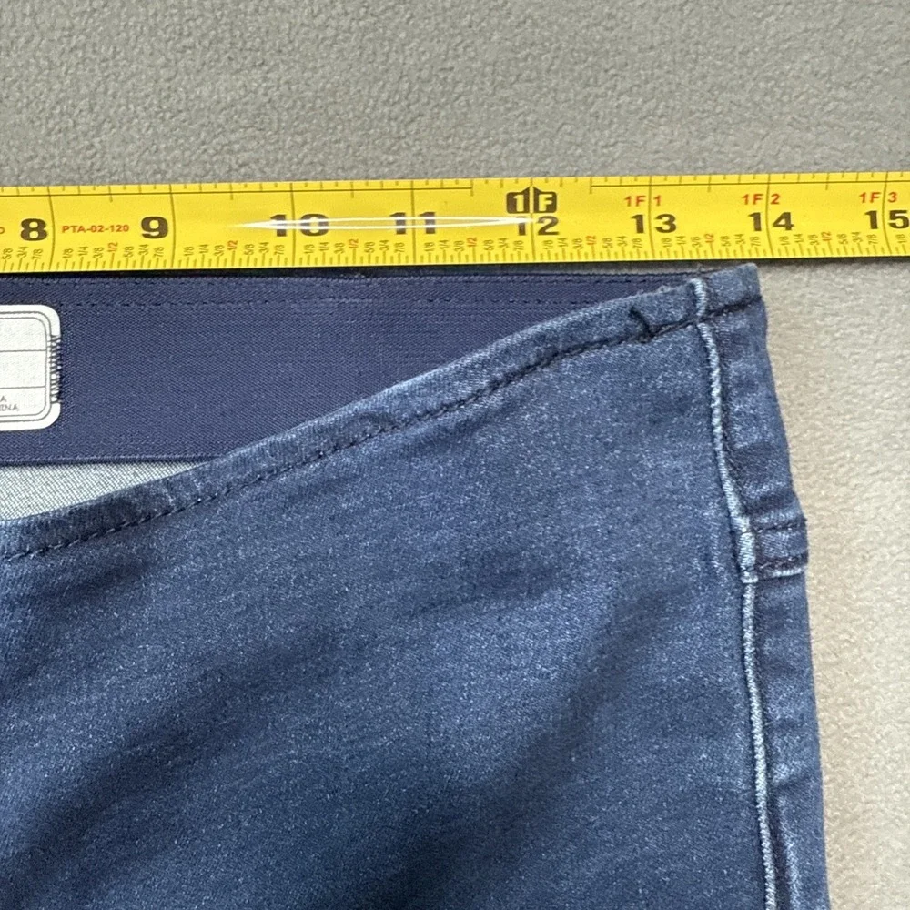 Free‎ People Jeans Womens 27 Blue Indigo Flare Low Rise Pull On Retro 70s Denim